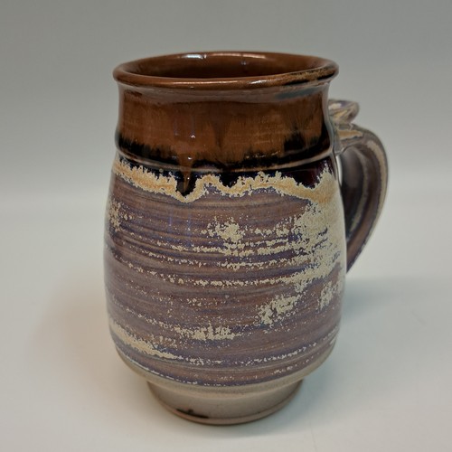 Click to view detail for #230720 Mug  Brown and Lavender $19